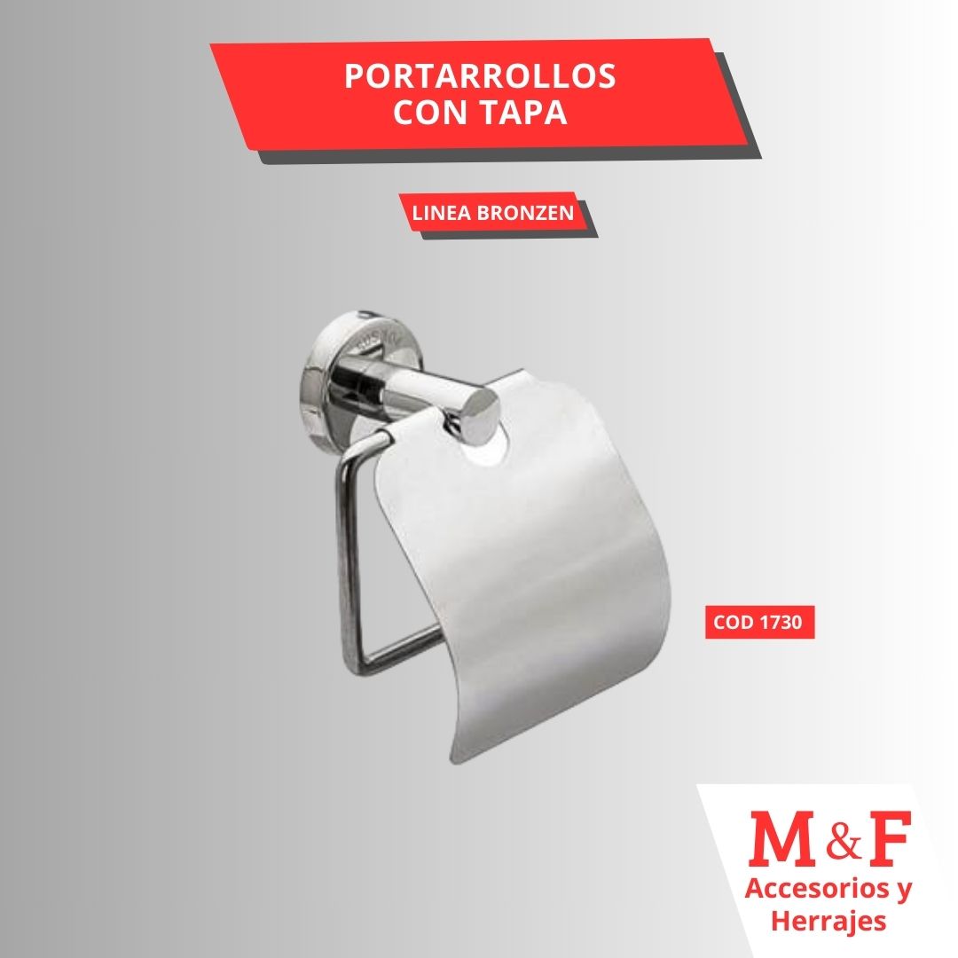 Porta Rollo Simple con Tapa